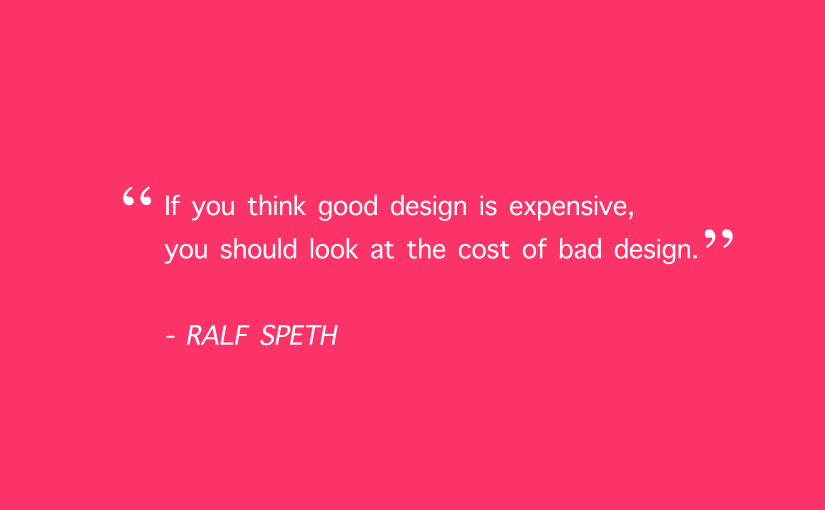 The cost of bad design