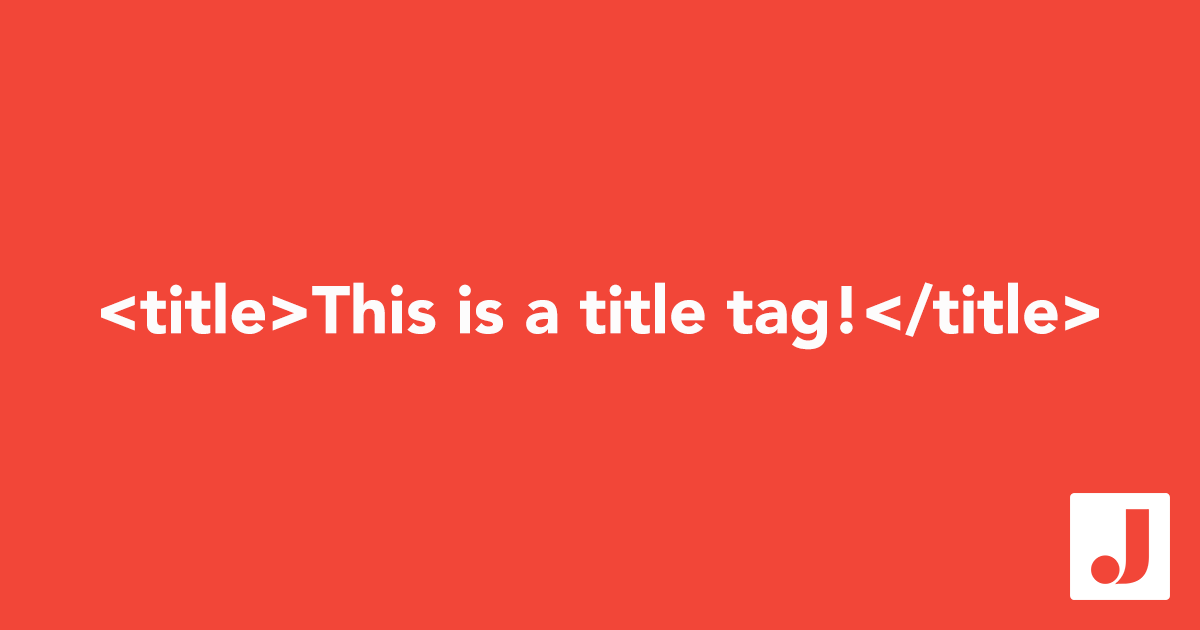 this is a title tag