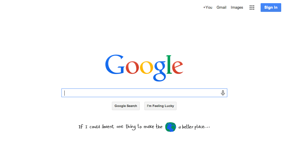 The History of the Google Home Page 1998 - 2019 & What It Means For ...