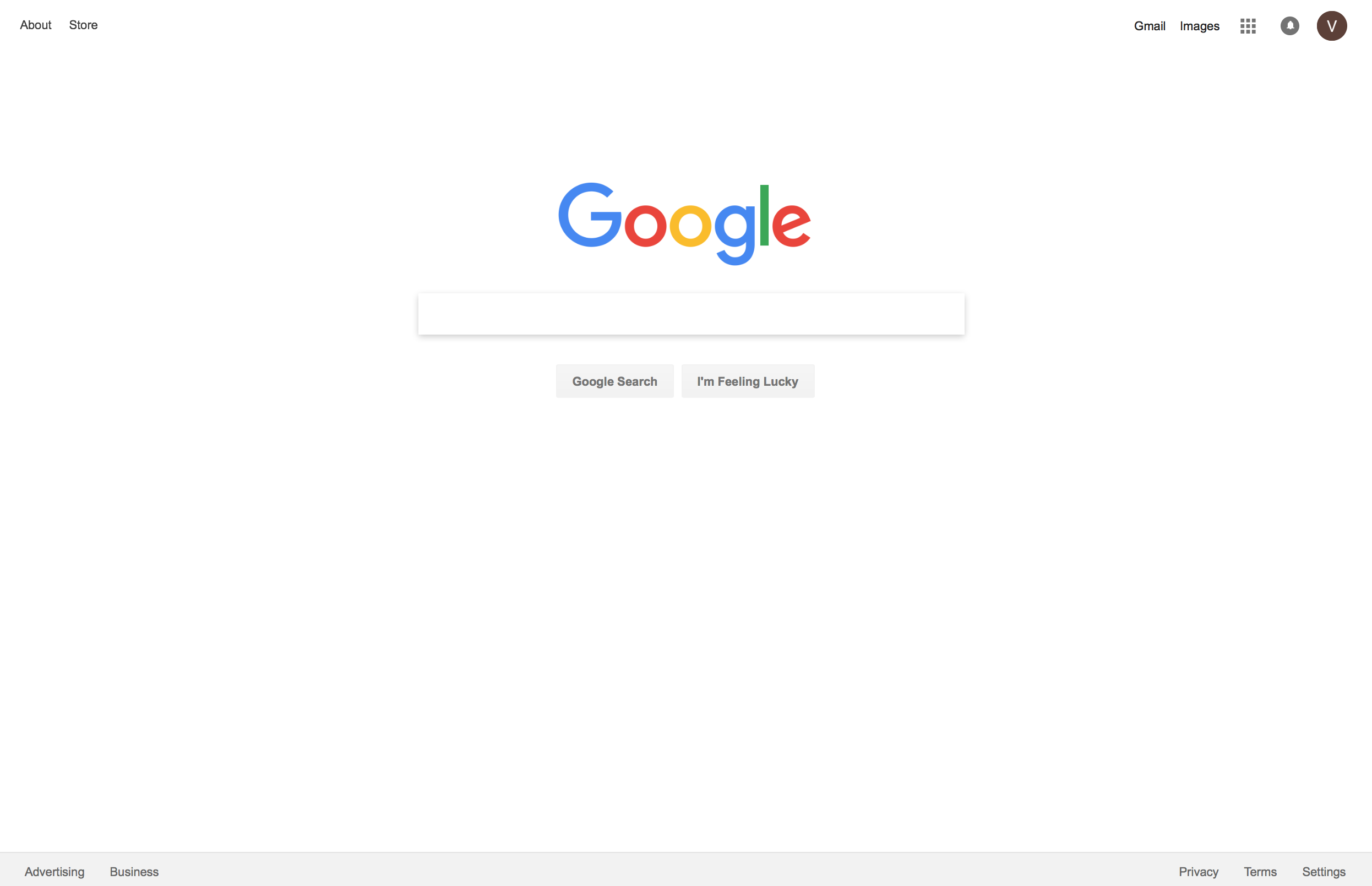 Google Homepage 2018