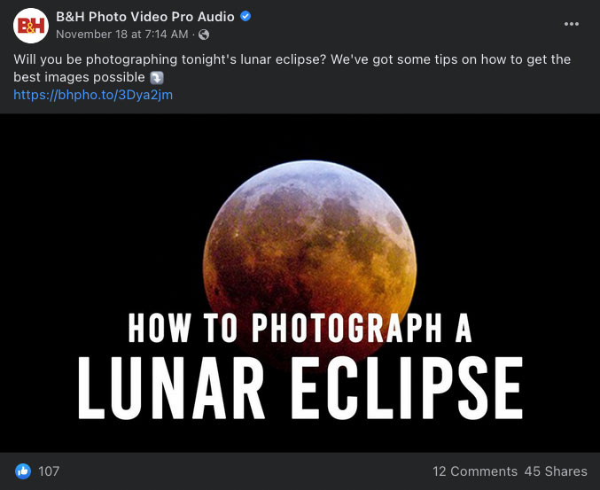 how to photograph a lunar eclipse