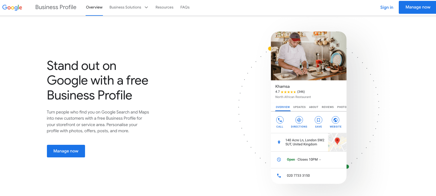 free google business profile