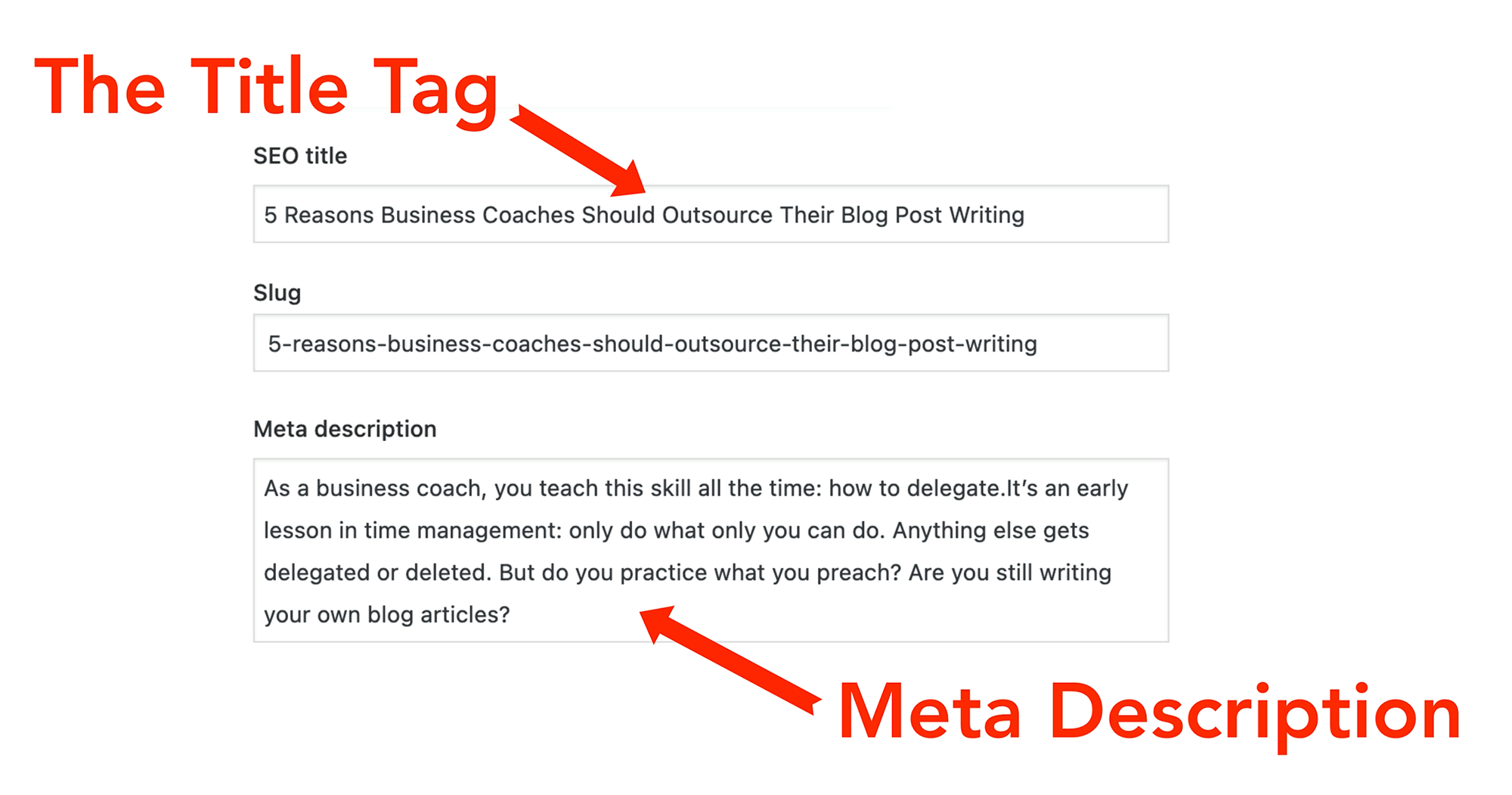 how to change title tag and meta description