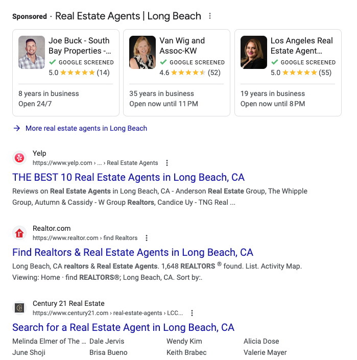 Real estate agents near me