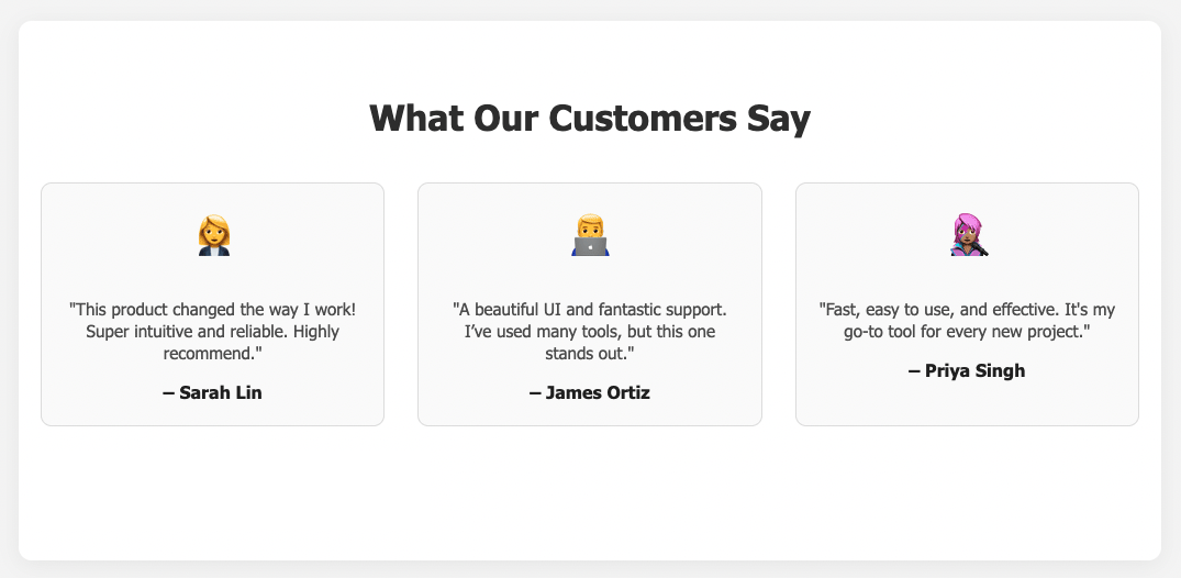 social proof section of a website