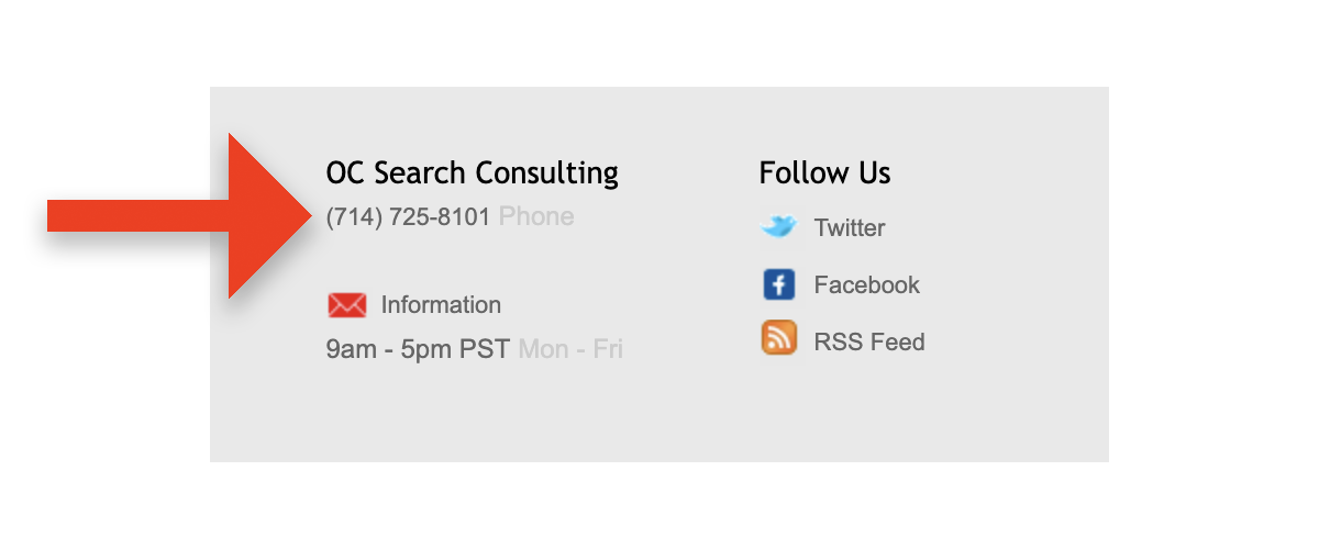 verify your website phone numbers