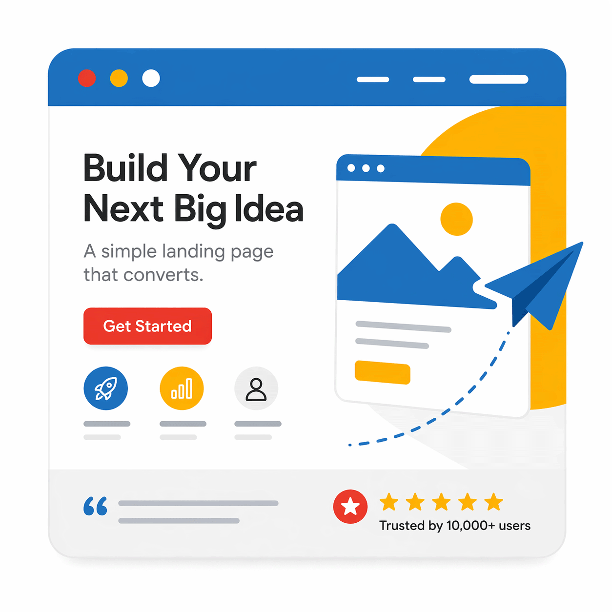 landing page design service icon